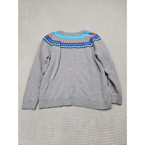 Talbots Sweater Womens Large Fair Isle Pullover Crew Neck - Picture 6 of 7